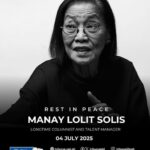 Lolit Solis Death – Lolit Solis Obituary – Lolit Solis, Filipino Talk Show Host and Entertainment News Writer Passed Away